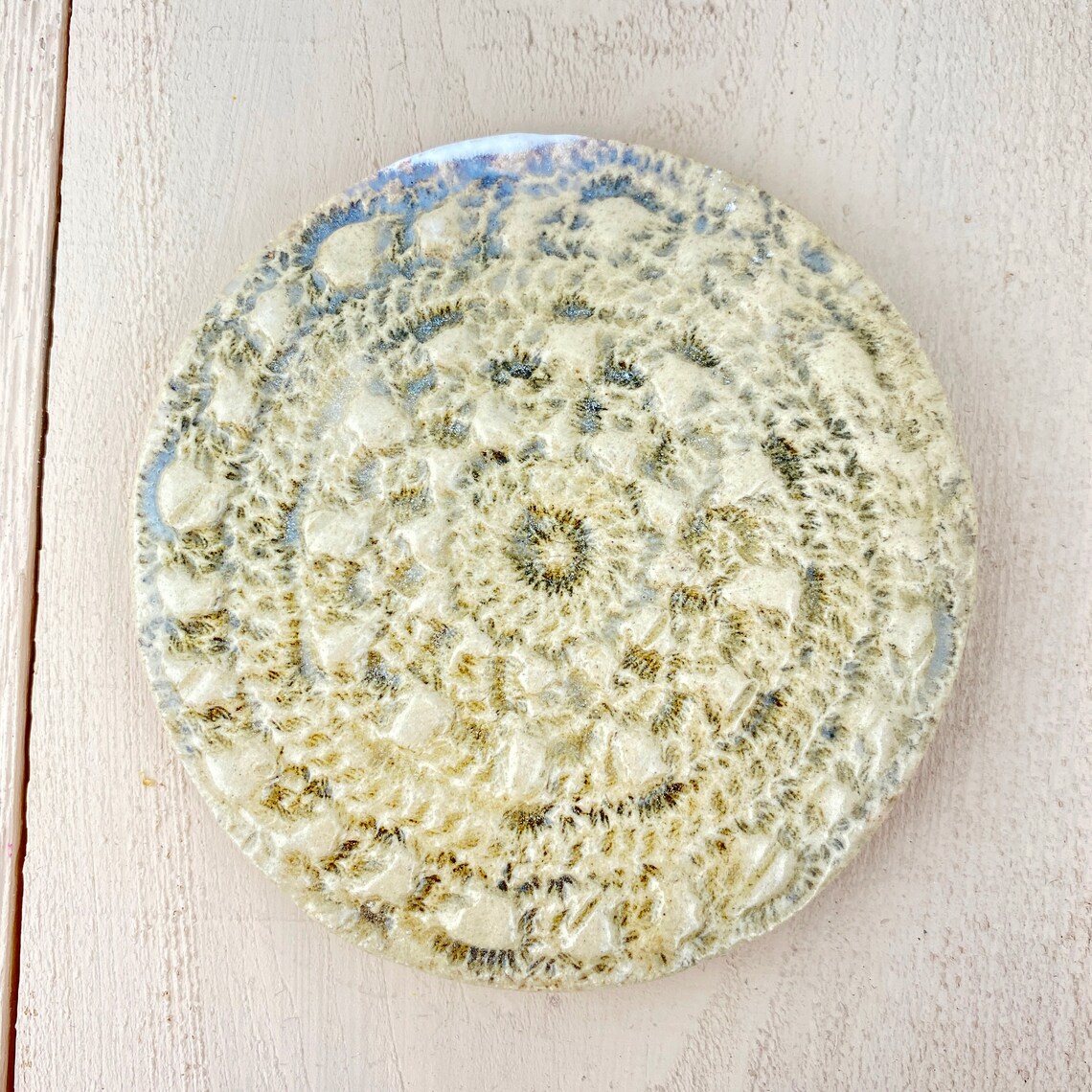 Set of 4 Ceramic Coasters Round Coasters Handmade Ceramic Etsy