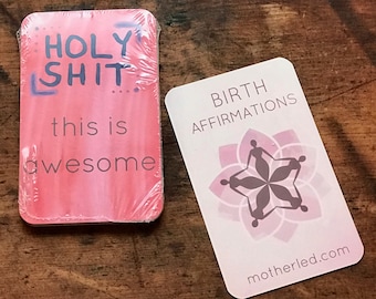 Salty Birth Affirmation Card Set