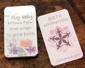 Sweet Birth Affirmation Card Set