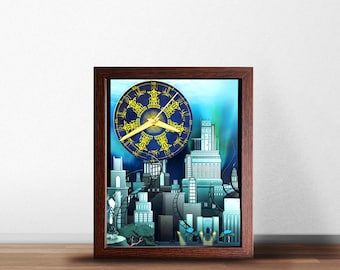Final Fantasy XIV - Amaurot - Mini Shadowbox Art