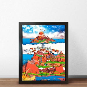 Genshin - Natlan - Mini Shadowbox Art