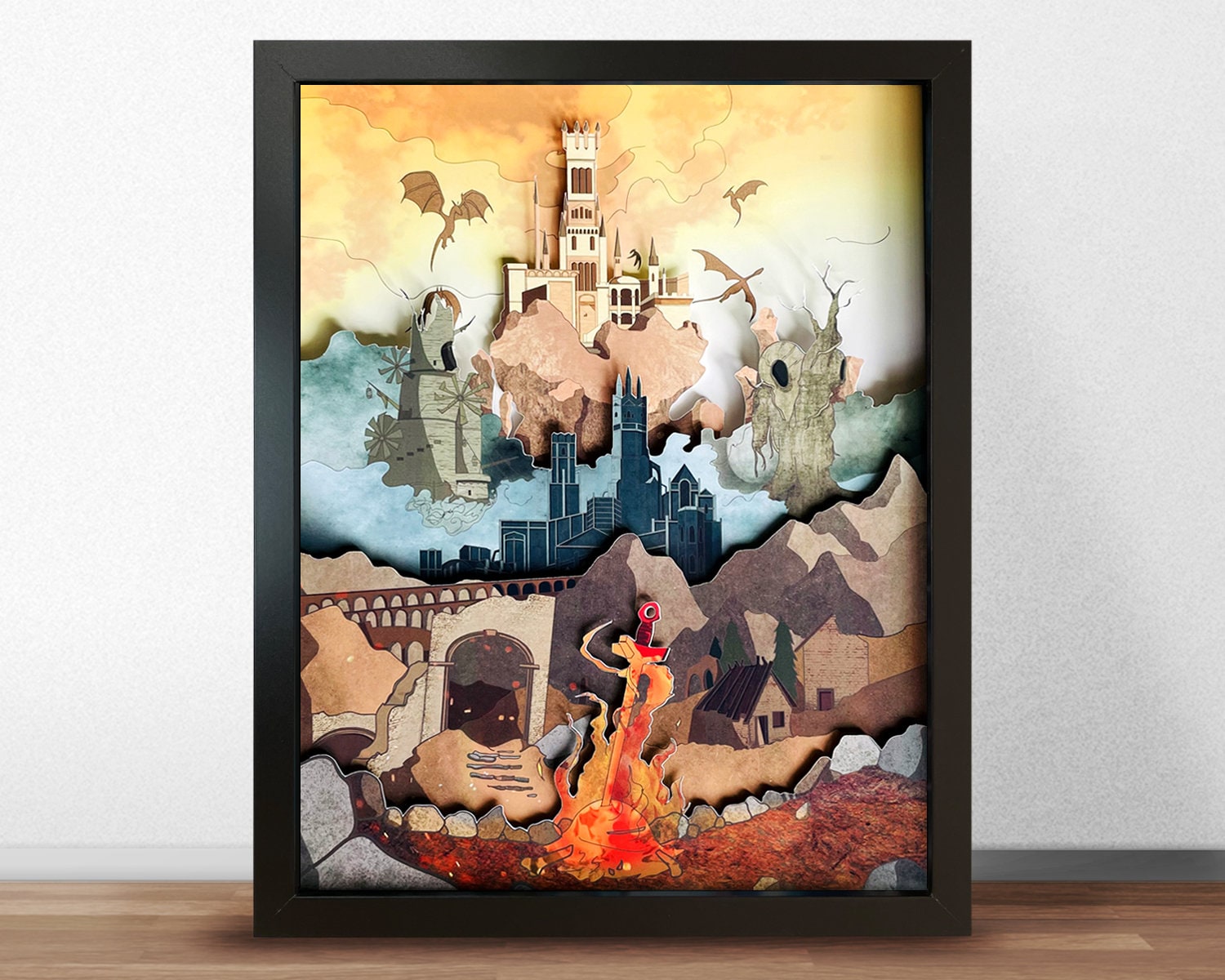 Shadow box art discount
