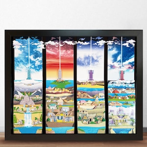 Golden Sun - Shadowbox Art