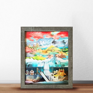 Final Fantasy 7 - Mini Shadowbox Art