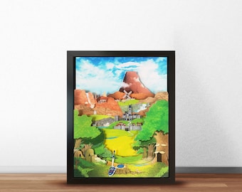 The Legend of Zelda Ocarina of Time Link Meets Zelda Shadow Box