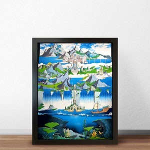 Genshin - Fontaine - Mini - Shadowbox Art