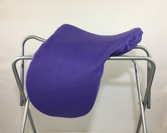 Solid Color Custom Fleece Saddle Cover for Dressage, Jumping, All-Purpose, English Saddles