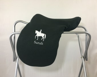 Dressage Horse Custom Fleece Saddle Cover for Dressage, Jumping, All-Purpose, English Saddles