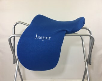 Personalized Custom Fleece Saddle Cover for Dressage, Jumping, All-Purpose, English Saddles