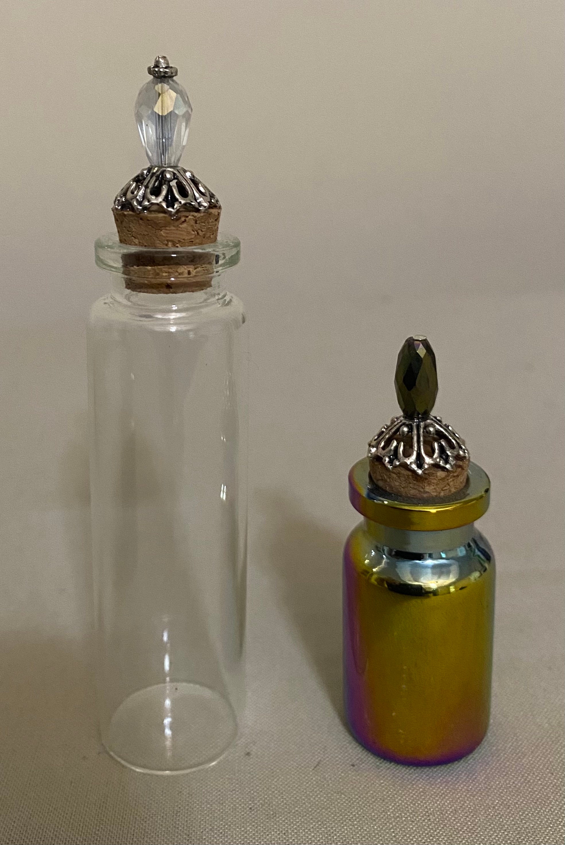 Decorative Glass Vials Etsy