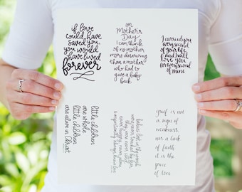 Infant Loss Comfort Cards - Digital Download