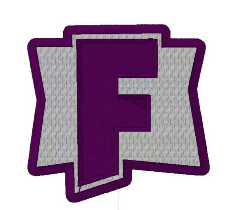 F Logo Embroidered Iron//Sew on Patch