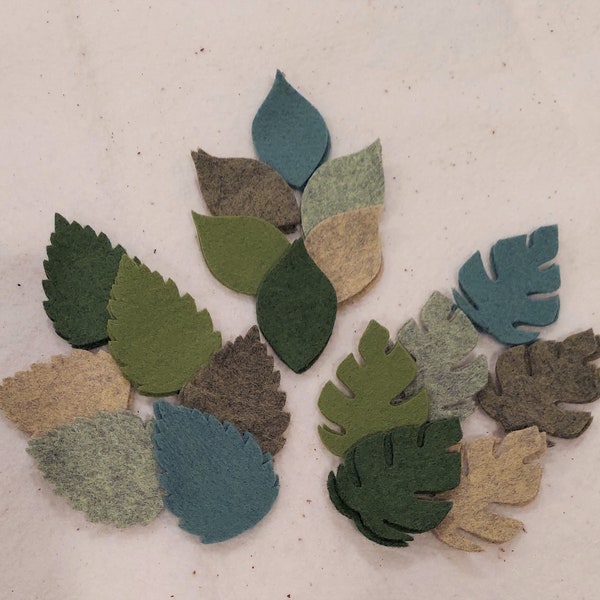 Felt Leaves - Etsy
