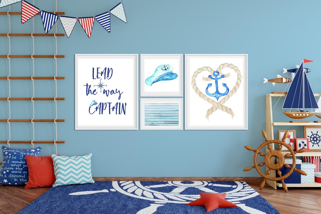 Nautical Printable Wall Art Prints Baby Boy Nursery Prints Digital ...