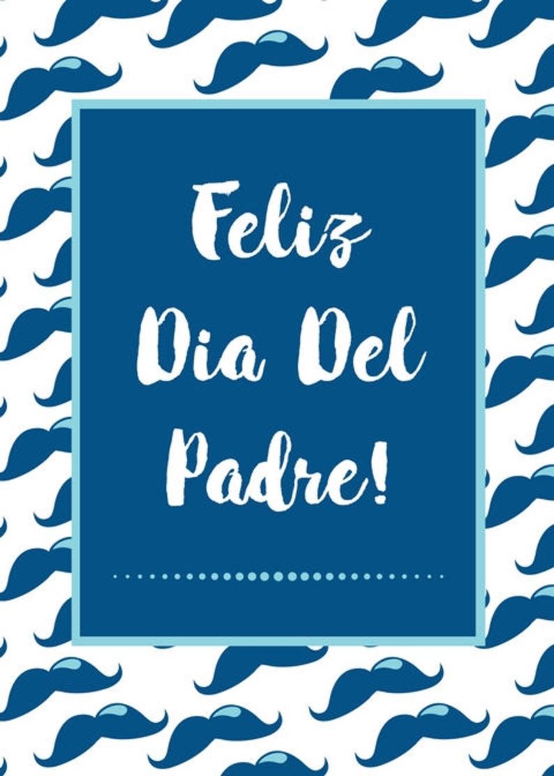 Feliz Dia Del Padre Happy Father's Day Card in Spanish | Etsy