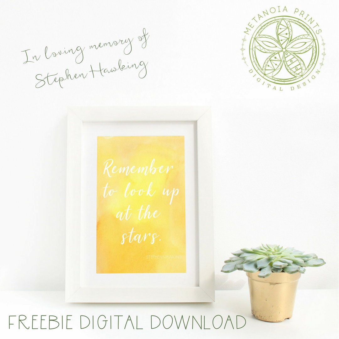 Inspirational Quote Watercolor Print Instant Digital Download | Etsy