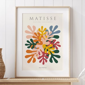 Matisse Cutouts Print: Buntes abstraktes Ausstellungsplakat (Digitaler Download)