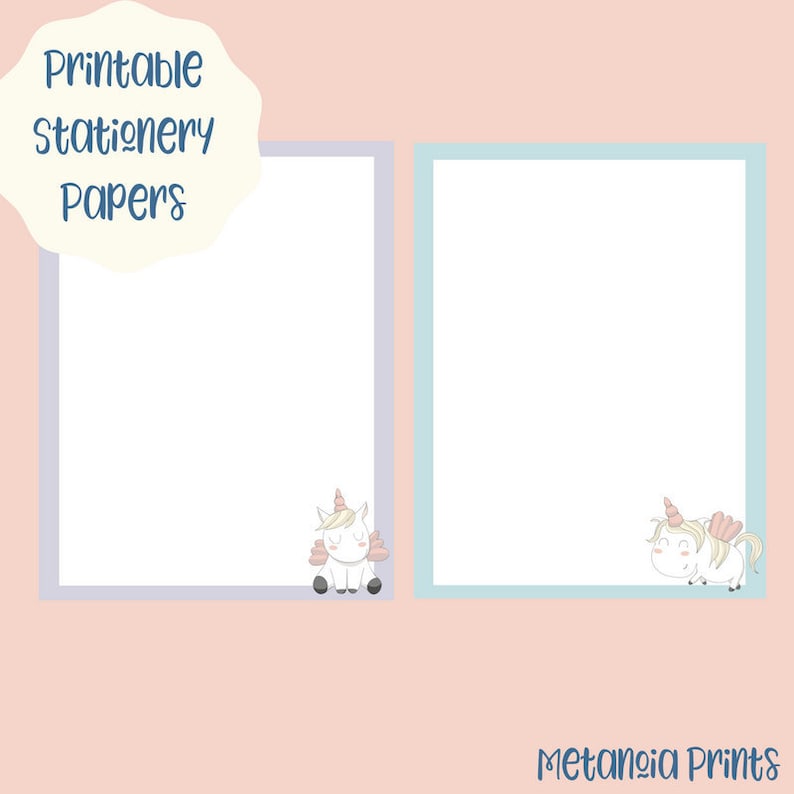 Unicorn Printable Stationery for Little ones Prompt Electronic Down load Stationary Magazine Papers Lady Present Strategy Beneath 10 graphic about Printable Stationary for Kids called Unicorn Printable Stationery for Young children Instantaneous Electronic Down load Stationary Magazine Papers Female Reward Notion Down below 10