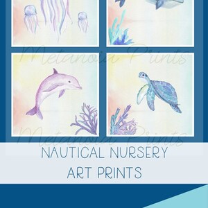 Sea Life Printable Gallery Wall Set | Coastal Wall Decor | Beach House ...