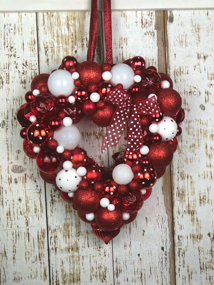 New Edition Polka Dot Valentine Wreath Valentines Wreath Ornament Wreath Valentine S Day Wreath Heart Wreath Red Wreath Set Up Product Cadastro Conselhovirtual Com Br