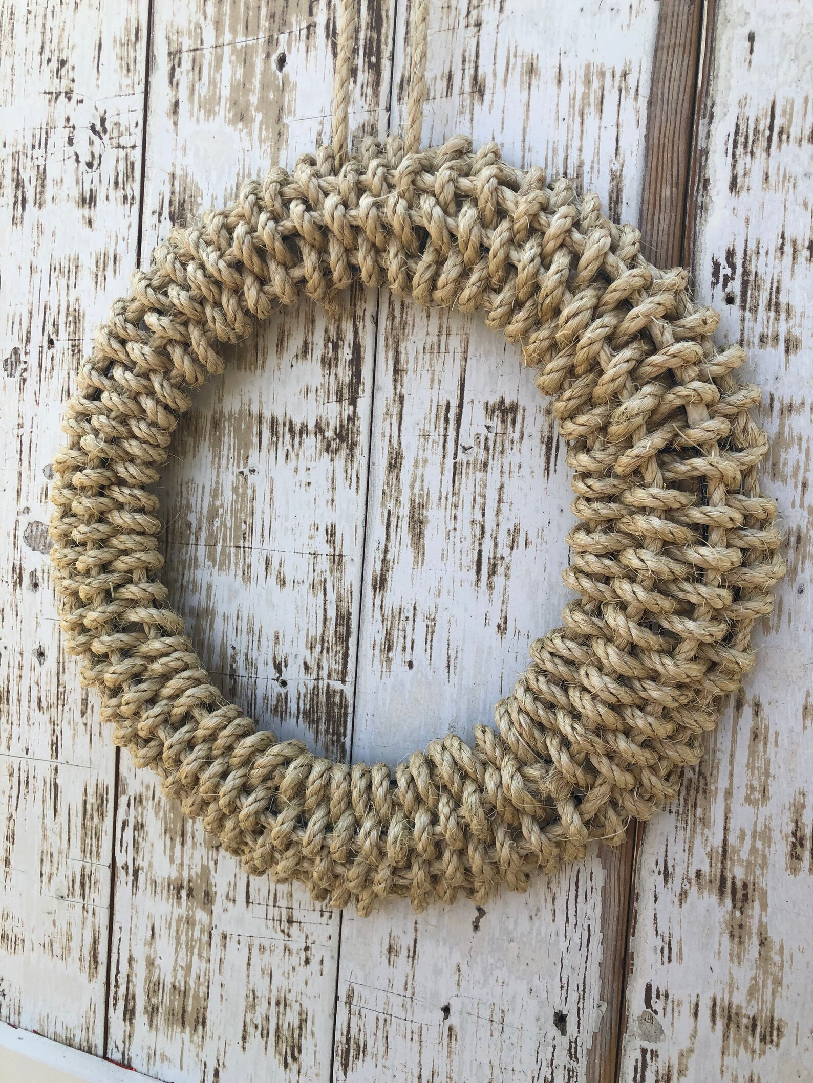 Handwoven Rope Wreath Nautical Wreath for Front Door Beach Etsy