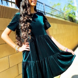 Women Green Velvet Dresses - Etsy Women Green Velvet Dresses - Etsy