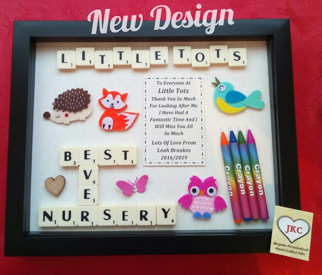 NURSERY THANK YOU Gift Frame Personalised Keepsake Box School Etsy UK