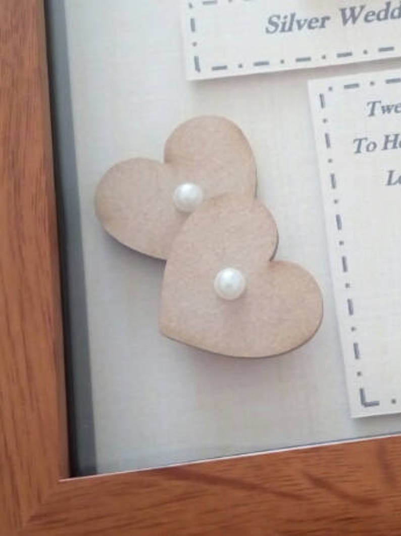 WEDDING ANNIVERSARY GIFT Box Frame Personalised Keepsake Etsy