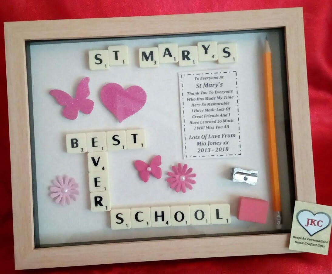 NURSERY THANK YOU Gift Frame Personalised Keepsake Box School Etsy UK