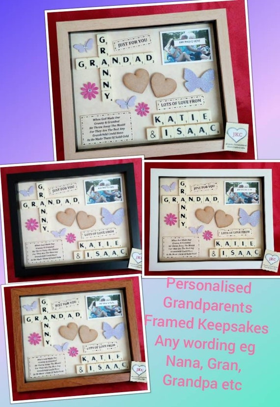Nana And Or Grandad Personalised Frame Picture Keepsake