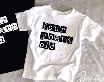 4歳の誕生日男の子用シャツ、4歳児の誕生日シャツ、4歳児用Tシャツ、4歳の誕生日男の子用シャツ、4歳の誕生日パーティーシャツ