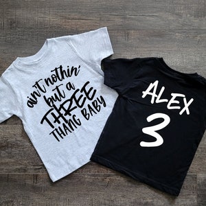 Third Birthday shirt, 3rd Birthday shirt Boy, 3rd birthday shirt, 3 year old birthday, Hip Hop Third Birthday Shirt, Birthday Picture shirt