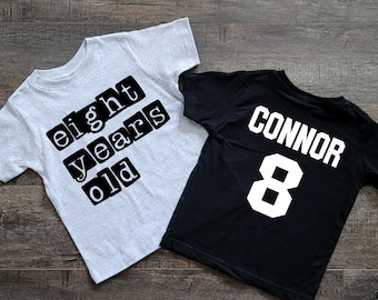 Boys 8th Birthday Shirt, 8 Year old Birthday Shirts, Boys eighth Birthday Shirt, 8 year old shirts, Boys eight year old Birthday Shirts,