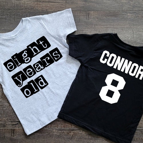 8th Birthday Shirts for Boys 8 Year Old Boy Gifts Happy Eight Etsy