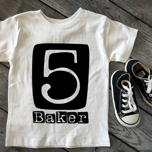 Boys 5th Birthday Shirt, Personalized 5th Birthday Tshirt, Five year old Birthday Shirts, Boys birthday Party Shirt, Fifth Birthday Shirt