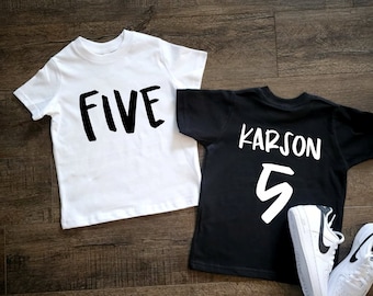 Boys 5th Birthday Shirt - Five year old Birthday sirt - 5th Birthday shirt Boy - 5 year old boys birthday shirt - Birthday T shirt 5