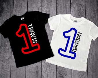 Camisetas de primer cumpleaños para niño, Camiseta de primer cumpleaños para niño, Camiseta de un año, Camiseta de primer cumpleaños, Primer cumpleaños de niño, Camiseta de cumpleaños para niño
