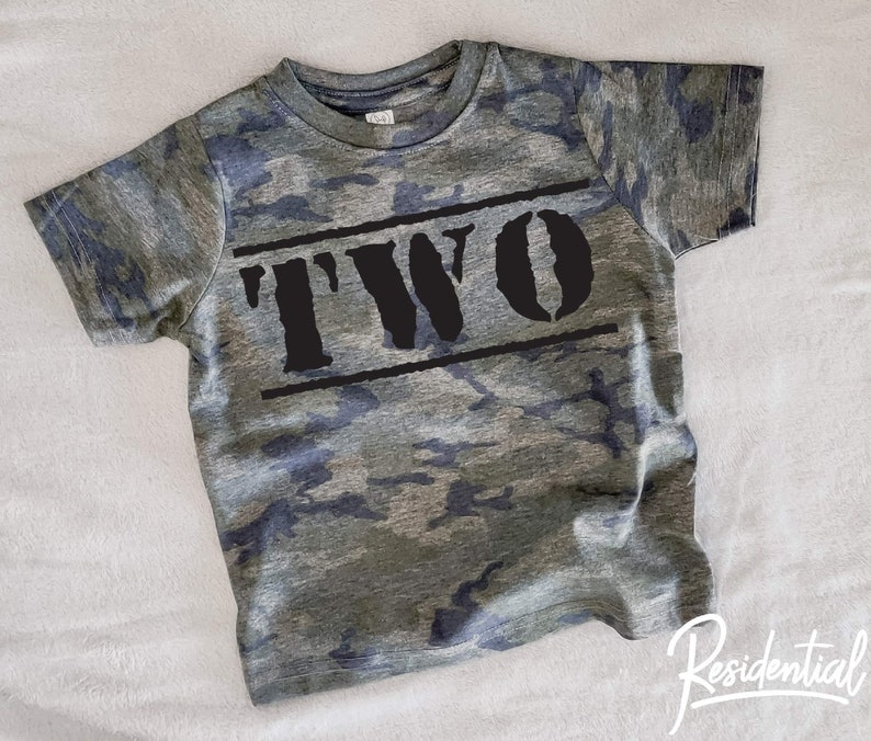 2 Year Old Birthday Boy Shirts Army 2nd Birthday Shirts Two Etsy
