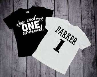 Camiseta de aniversário de 1 ano para menino, camisetas para crianças de um ano, 1 ano de idade, camiseta de primeiro aniversário, primeiro aniversário de menino, camiseta de aniversário para menino, 1º aniversário