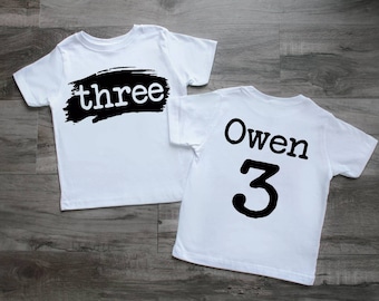 3rd Birthday Shirt Boy, Third Birthday, 3rd Birthday Shirt, Three Birthday Third Birthday tshirt, Boys Birthday Shirts Fast Shipping