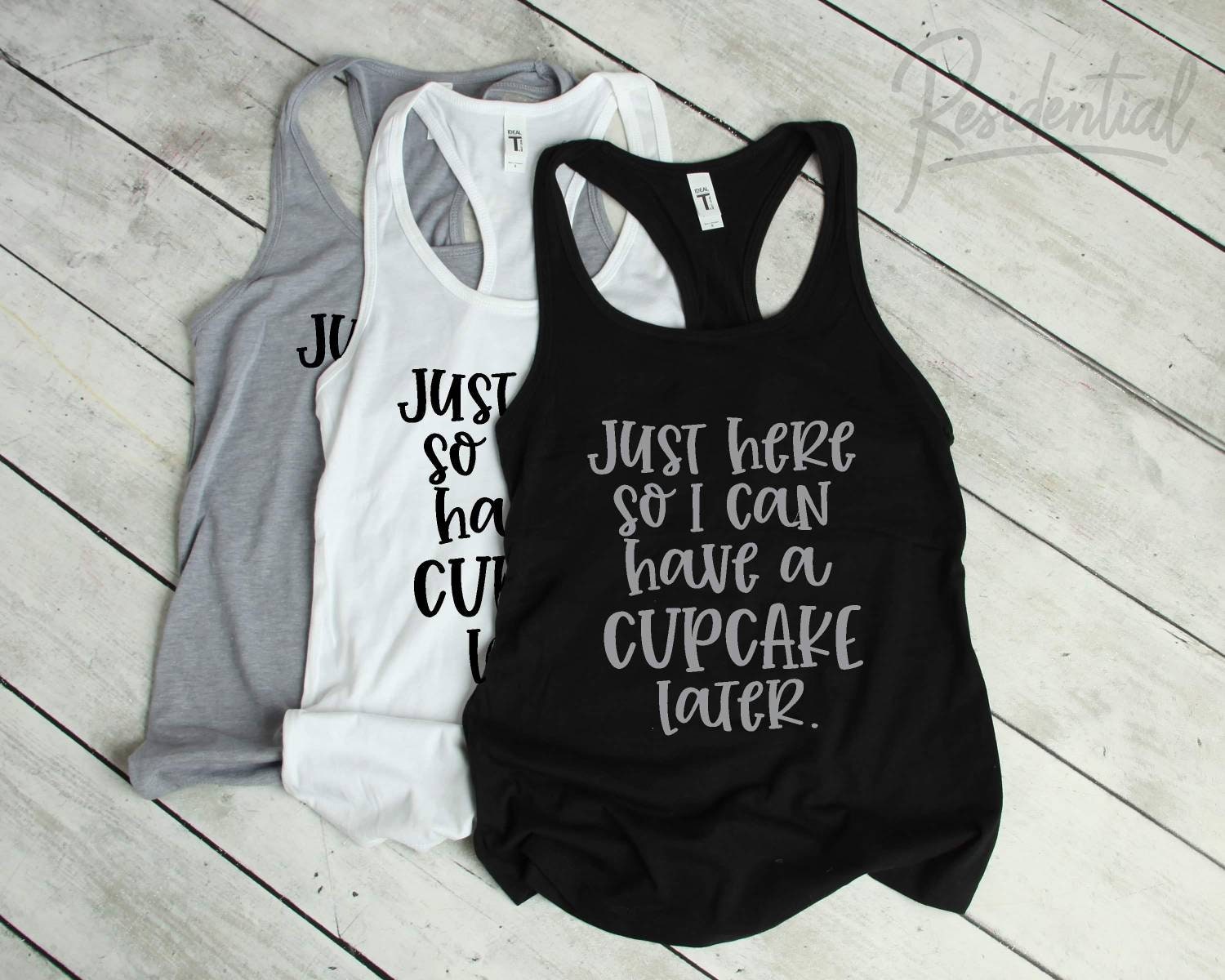 Cute Girls Workout Tanks Funny Cupcake Shirts Motivational - Etsy