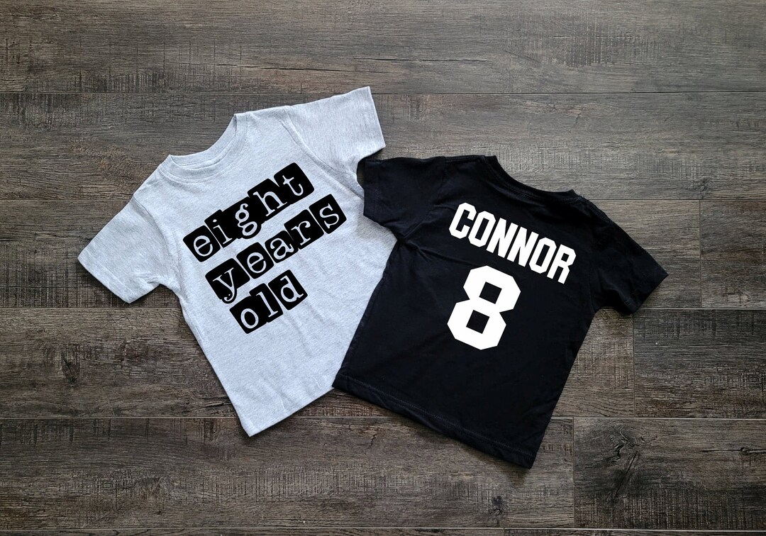 Boys 8th Birthday Shirt 8 Year Old Birthday Shirts Boys Etsy