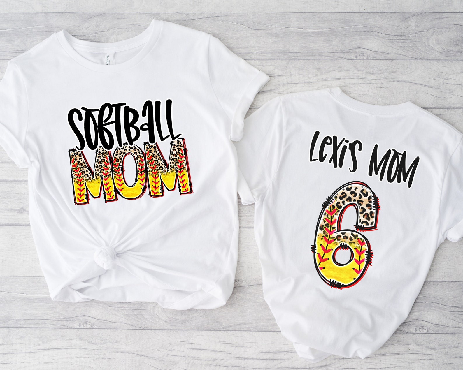 Softball Mom Shirt Personalized Softball Momma Shirt With Etsy