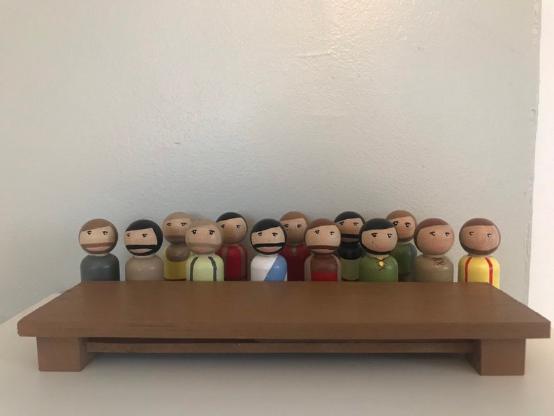 Jesus and 12 apostles