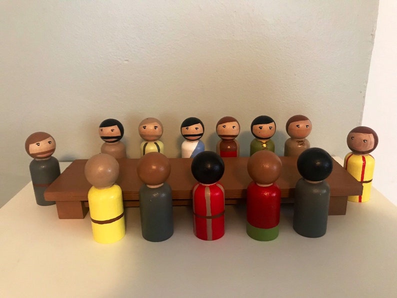 Jesus and 12 apostles