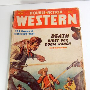 Double Action Western 1953 Vintage Magazine