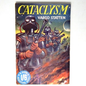 Cataclysm Vargo Statten Vintage 1951 SF First Edition First Printing Science Fiction Paperback Cover Art by Zero