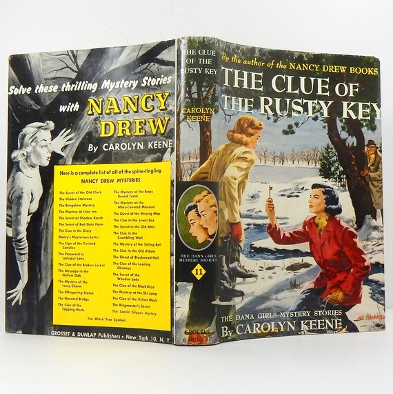 Clue of the Rusty Key Dana Girls Mystery Illustrated Dust Etsy
