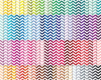 Chevron Seamless Pattern Bundle | 100 Colour Page Pack | White Stripe Digital Paper Printable Scrapbook Sublimation Paper | Instant Download