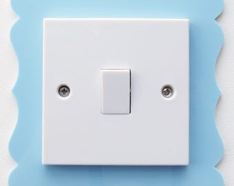 Scallop Acrylic Light Switch Surround